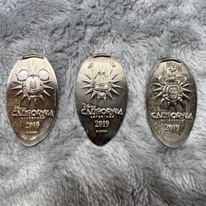 Disney Pressed Nickels Set 2019 Mickey Goofy Minnie California Adventure Good